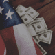 money under a flag